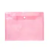 Bolsa para Archivos A4 Bolsa de Almacenamiento Bolsa para Documentos de Archivo Bolsa Blanca Gruesa con Botón Bolsa para Exámenes Bolsa Transparente de Color para Archivos
