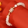 Nuevo Pulsera Dragón Qinglong Pequeño de la Suerte con Sentido del Diseño de Nicho Sentido Pequeña Fortuna Marca Faux Ópalo Pulsera de Cuentas Joyería