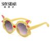 3097 Verano Lindo Estilo de Dibujos Animados Nuevas Gafas de Sol para Niños Gafas de Sol de Cordero Bebé Gafas de Sol para la Calle Protector Solar
