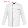Roupas de Trabalho para Chef de Cozinha Masculinas Roupas de Chef Manga Curta Finas de Verão Respiráveis Manga Longa de Alta Qualidade Chef Hotel Catering
