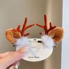 Pasador de Navidad Corea del Sur pasador infantil para niñas bebé clip de ciervo festivo tocado parte trasera de la cabeza accesorios para el pelo de Navidad