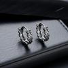 Aretes de Aro Circulares Dorados para Hombre Joyería de Alta Gama Estilo Europeo y Americano Accesorios Aretes Retro Personalizados Nicho Venta al por Mayor