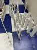 Painéis de Plástico Branco para Cerca com Pontas Afiadas e Arredondadas, Divisórias Móveis, Cercas de Jardim, Envolventes Decorativas para Base de Árvore de Natal