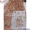 Pegatinas francesas 3D con lentejuelas de flores, diseño de bordado tridimensional, tela de malla de encaje, accesorios para vestido de novia
