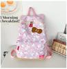 Mochila Feminina Primavera e Verão Nova Mochila de Alto Valor Campus Ensino Fundamental Médio Estudante Mochila Escolar Mochila Estampada Doce Fofa