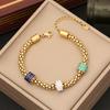Europa y Estados Unidos nueva personalidad de joyería pulsera de elefante con gota de aceite moda pulsera de amor pulsera ojo de estrella B384