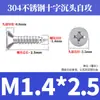 Tornillos Autorroscantes Avellanados Gb846 Acero Inoxidable 304 Cabeza Plana Phillips Tornillos para Madera Extendidos M2.9M3.5M4.2M5.5