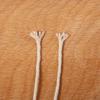 Cuerda de Algodón de Tres Cabos Blanca Original de 1.5 mm-3 mm Cortina de Cuerda Trenzada Cuerda para Ribete Cuerda para Borde Tapiz DIY Hecho a Mano Cuerda de Algodón