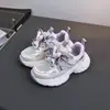 Talla 28-32 Nuevo Estilo Calados Malla Simple Transpirables Zapatos Deportivos para Correr Niños, Ligeros y Cómodos Zapatos de Papá 5759