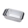Forma de Alumínio para Brownie Assado Snow Square Shell Forma Retangular para Bolo Forma Pequena para Pão de Forma Molde de Pastelaria