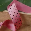 Fita de Poliéster Lateral com Bolinhas Laço DIY Feito à Mão Acessórios de Cabelo Adorno de Cabeça Fita para Embalagem de Presente e Flores