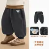 Pantalones de Forro Polar Kaka Panda para Niños Pantalones Deportivos de Otoño e Invierno para Niños Ropa de Invierno para Niñas Pantalones Largos de Invierno para Bebé