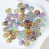 Ding Yi Lengyue Ábaco de Nube Tricolor Cuentas Destello Fino Cuentas de Sirena Cuentas Espaciadoras Cadena de Teléfono Móvil DIY Accesorios de Joyería