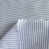 Tejido elástico en stock, tejido de malla piqué simple a rayas de colores teñido en hilo, material transpirable para ropa de trabajo