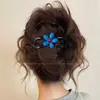 Elegante Pinza para el Cabello para Mujer, Pinza Retorcida de Alta Gama para la Parte Posterior de la Cabeza, Pasador Floral, Accesorio para el Cabello, Pinza de Pato, Pasador
