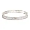 Pulsera Huevo de Paloma de Cristal Chapada en Platino 18K Dulce Elegante Micro Incrustación Zirconia Gota de Agua Joyería Vintage de Lujo Ligero