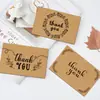 Exquisita tarjeta de impresión a color estilo europeo Tarjeta de agradecimiento de papel kraft Tienda de flores Regalo a mano Todo tipo de tarjeta de invitación para vino Tarjeta de felicitación