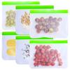 Bolsa translúcida mate Peva para conservar la frescura, ideal para frutas, alimentos y snacks, con cierre automático para el frigorífico doméstico.