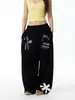 Estilo explosivo transfronteiriço americano preguiçoso esportivo bolsa de ginástica de boxe calças de moletom masculino e feminino ins marca da moda nicho casual calças de casal