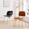 Placa multicapa de madera curvada de diseño Respaldo medio antiguo Silla simple moderna Red social Silla de café para tienda de té Silla para comer DCM