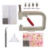 Máquina de Perfurar Pérolas Semicírculo para Novos Produtos Transfronteiriços Acessórios para Bolsas de Roupa Máquina Automática de Pregamento de Contas DIY Conjunto de Pérolas Não Porosas