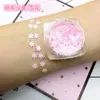 Chica Sirena Polvo de Escamas de Pez Estrella y Luna Flash de Actuación Flash de Escenario Maquillaje Chica Suave COS Aplicar Gel para Uñas