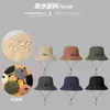 Sombrero de Pescador Impermeable para Viajes al Aire Libre, Sombrero de Cubo Plegable en Bolsa, Sombrero Delgado de Secado Rápido para Montañismo al Aire Libre de Verano, Sombrero para el Sol