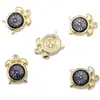 Accesorios para Joyería de Aleación DIY Reloj Despertador Esmaltado Colgante de Reloj Pulsera Llavero Decoración Adorno Colgante W459