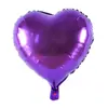 Balão de alumínio de amor de 18 polegadas decoração de palco de aniversário de casamento balão de folha de alumínio em forma de coração fábrica venda direta atacado
