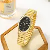 Reloj de Cuarzo para Mujer de Moda Casual Transfronterizo con Diseño Ovalado, Correa Elástica, Cómodo y Versátil, Venta al por Mayor Directa del Fabricante de Origen
