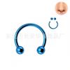 Tachuelas para Cejas de Acero Inoxidable y Acero de Titanio Europeas y Americanas, Anillos para Labios, Anillos para Nariz, Pendientes de Moda, Joyería para Piercings, Venta Directa de Fábrica, Circonita Antialérgica