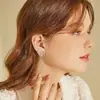 Pendientes de Plata de Ley S925 con Pasador Chapado en Oro Real, Pequeños Dinosaurios Lindos para Mujer, Diseño de Nicho, Pendientes de Alta Gama, Accesorios Personalizados para Orejas
