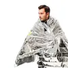Manta de Emergencia para Exteriores en la Naturaleza, Manta de Emergencia Portátil para Supervivencia, Manta Térmica Plateada para Salvar Vidas en Montañismo, Manta Protectora Solar de Papel de Aluminio para Exteriores