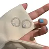 Anillo Elegante de Dedo Índice para Mujer Estilo Francés, Joyería Elástica Ajustable con Diseño Único, Anillo de Corazón Melocotón de Lujo
