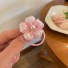 Goma para el pelo con flor Banda de goma Linda diadema para el pelo de niña Flor para la cabeza de niños No daña el pelo Tocado Elástico Buenos accesorios para el pelo Diadema para mujer