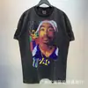 Camiseta al por mayor transfronteriza San Miguel Cho letras retro americano desgastada holgada de manga corta