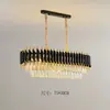 Venda Direta de Fábrica Exportação Lustre para Sala de Estar Lâmpada de Cristal para Quarto Luz de Cristal K9 Luz Pendente de Luxo para Sala de Jantar