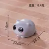 Gato bobo de desenho animado fofo oito peças adoráveis enfeites de mini gato DIY decoração de casa de bonecas acessórios de decoração para casa