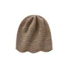 Cachemira Otoño/Invierno 2026 Nuevo Sombrero de Punto de Color Sólido de Alta Gama para Mujer, Cálido para Exteriores, Moda Pesada, Onda Casual