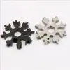 Llave Multifuncional de Copo de Nieve 18 en 1 Llave Hexagonal Multiusos Herramienta Portátil para Exteriores Llave Multifuncional Colorida