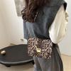 Moda Novedad Bolso Bandolera de Hombro con Diseño Nicho de Estampado de Leopardo de Moda Bolso Cuadrado Pequeño Simple para Desplazamientos Comercio Exterior