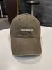 Gorra de Béisbol Bordada con Letra Antigua Lavada Estilo Coreano para Hombres y Mujeres Moda Sencilla Combinable Gorra de Algodón Lavado Cara Brillante