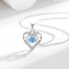 Collar con Colgante de Corazón Vibrante Pie de Plata de Ley 999 para Mujer Hebilla Corazón a Corazón Regalo de San Valentín Inteligente Japón y Corea del Sur