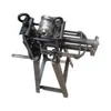 Prensa para bordes de chapa metálica 12 cm Prensa para nervaduras de eje largo Máquina de rodillo manual Equipo de aislamiento de tuberías Máquina formadora de bordes de lámina de aluminio