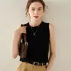 Nueva colección de otoño e invierno: suéter de punto de cachemira pura para mujer, capa interior de cuello redondo, camisola, suéter cálido, capa base ajustada