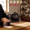 Tetera Hanwa de Arcilla Púrpura Original con Gran Capacidad, Filtro de Agujero de Bola, Tetera Fengming, Juego de Té Regalo para Oficina B5