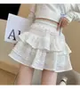 Falda de encaje estilo ballet para mujer, nuevo modelo primavera temprana y otoño 2026, falda abullonada, cintura alta, minifalda de princesa adelgazante
