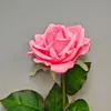 Flor de Simulación Tacto de Alta Calidad Hidratante Tallo Único Ángulo Ramo de Rosas Decoración del Hogar Arte Floral de Alta Calidad Decoración de Bodas