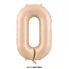 Balão de Filme de Alumínio 32 polegadas 40 polegadas Cor Caramelo Creme de Beleza Imitação Número Grande Decoração de Festa de Aniversário Proposta Confissão