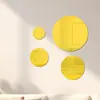 Bandeja Redonda de Espejo Acrílico Transfronteriza Decoración de Mesa para Bodas Fiestas Pegatinas de Pared para Sala de Estar Dormitorio